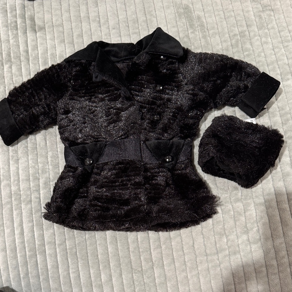 American Girl Doll Rebecca Winter coat and muff